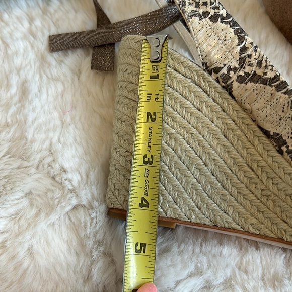 Coach Maritza Snake Espadrille Wedge Sandals - Picture 10 of 10